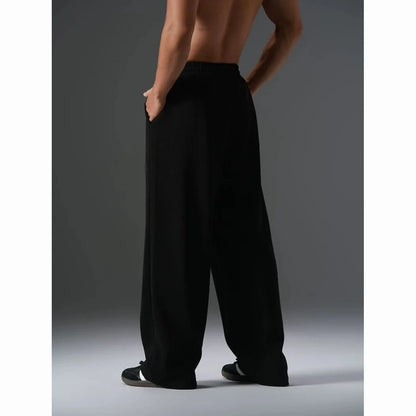 Men's Sweatpants Elastic Waist Joggers Track Pants Casual Sport Fitness Gym Clothing Autumn All-Match Loose Comfy Trousers